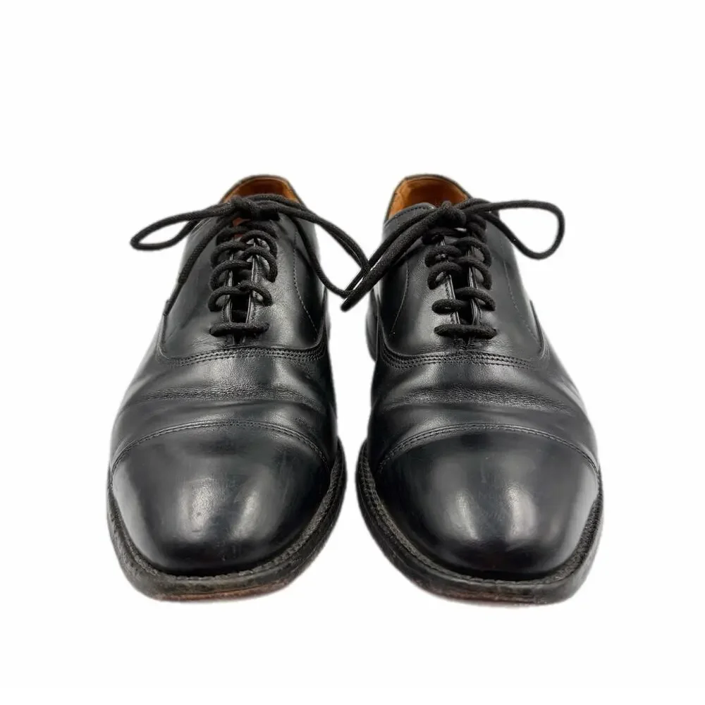 Allen Edmonds Men's 8.5 Park Avenue Black Leather Cap Toe Oxford Dress Shoes